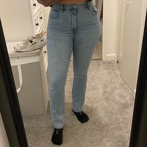 Abercrombie 90s slim straight ultra high rise jeans